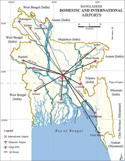 List of International Airports in India, International Airports Map of India