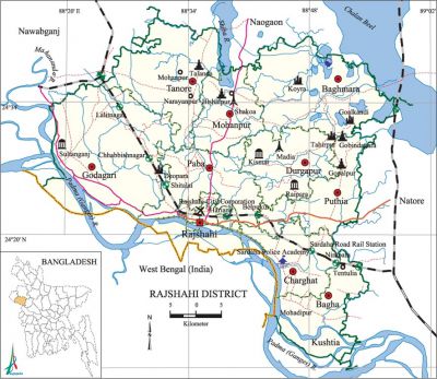 Rajshahi City Corporation Ward Map Rajshahi District - Banglapedia